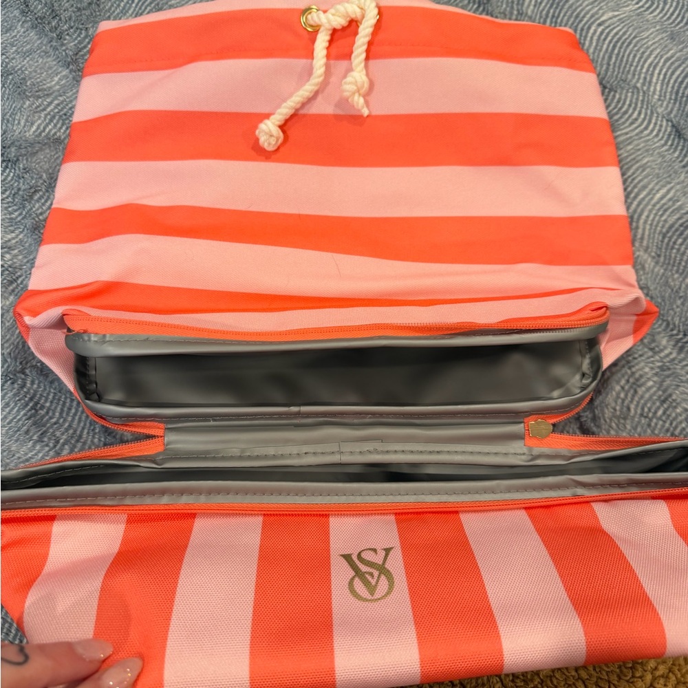 NWT Victoria’s Secret Striped Pink and Orange Women's Bag